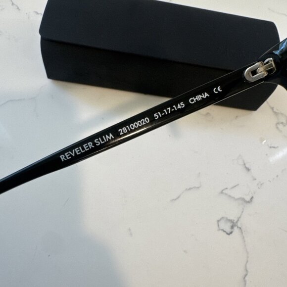 MVMT Reveler Blue Light Blocking Glasses w/ Case — AAAM-BLUE 57-17-145 — Black - Picture 6 of 10